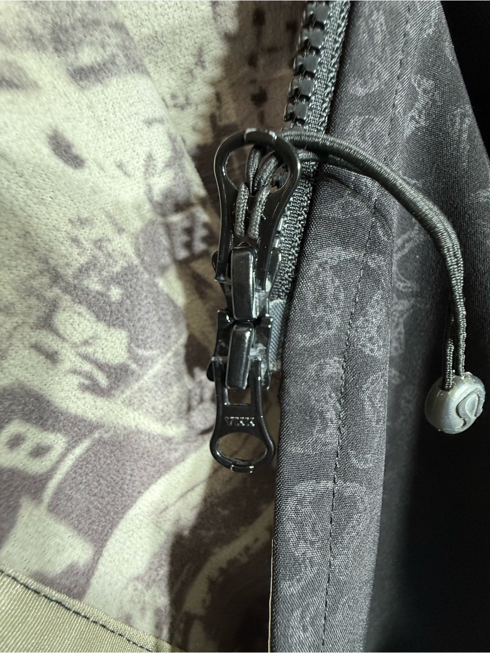 Lululemon Après Yoga Dance in Snow Long Jacket Black Logo Print Vintage Size 6 - Picture 11 of 11